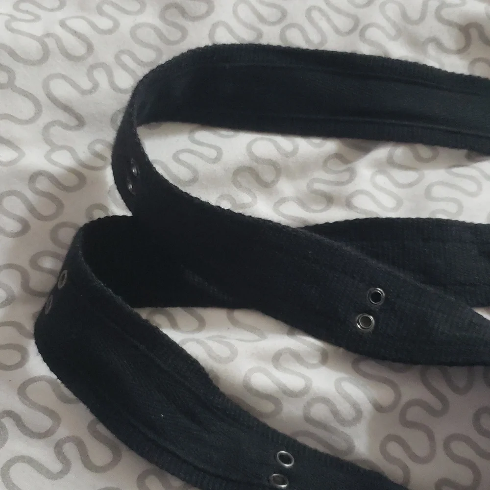 Cool Black Army Military Canvas Belt